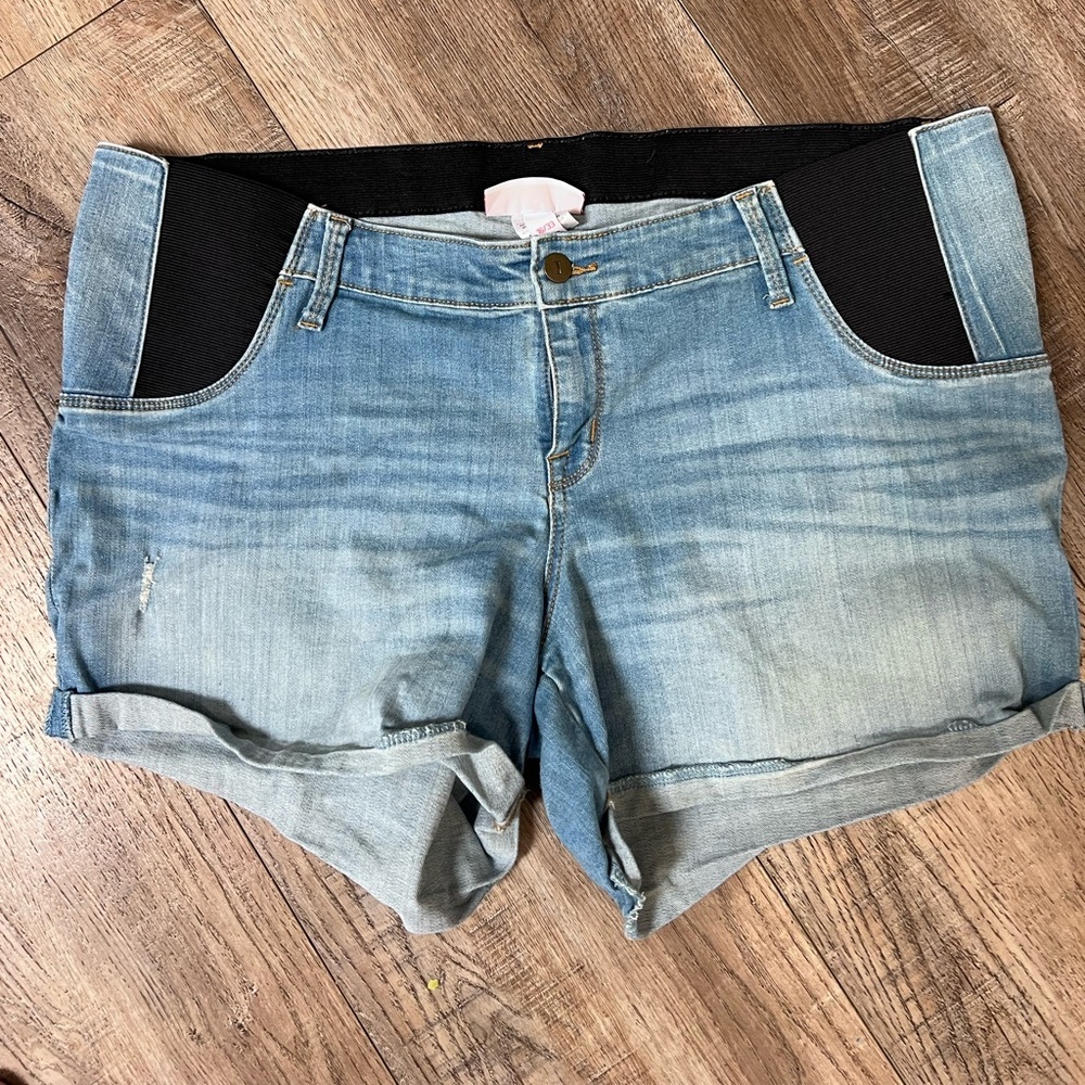 Isabel Maternity Jean Shorts